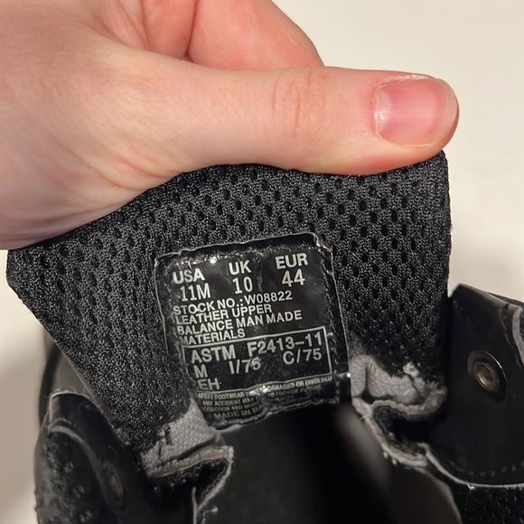 Worn for one week Wolverine Trailhead Black Steel Toe Black Work Boots 11 W08822 - Picture 14 of 15